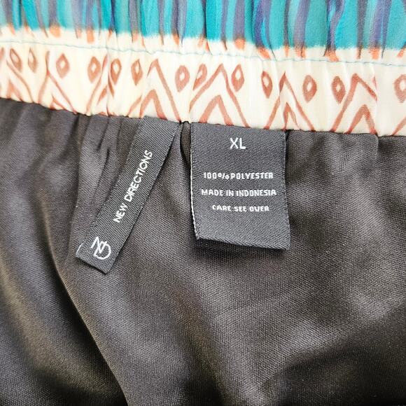 NWT New Directions Size XL Amber Ferry Boho Tribal Handkerchief Skirt Gypsy Boho - Picture 7 of 12